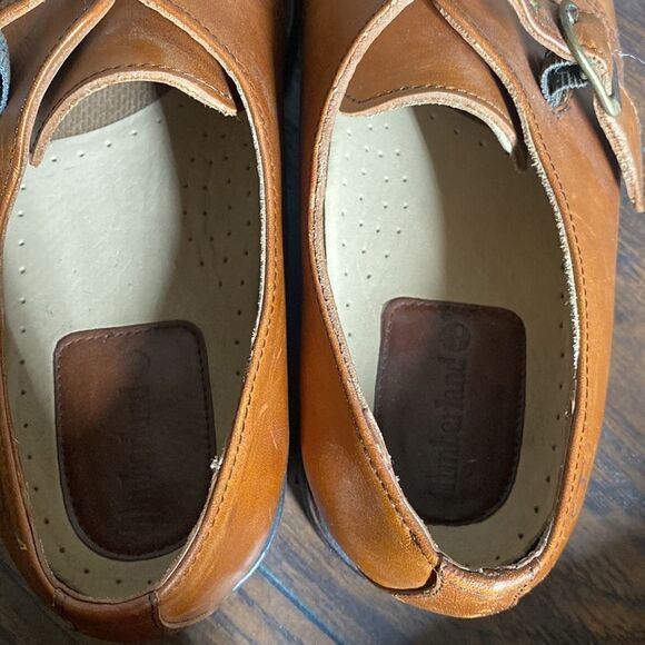 VTG Timberland one strap buckle leather loafers size 9  made in portugal in EUC main image 6